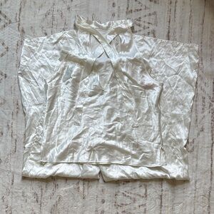 Victoria's Secret vintage Cream Satin Pajama Set